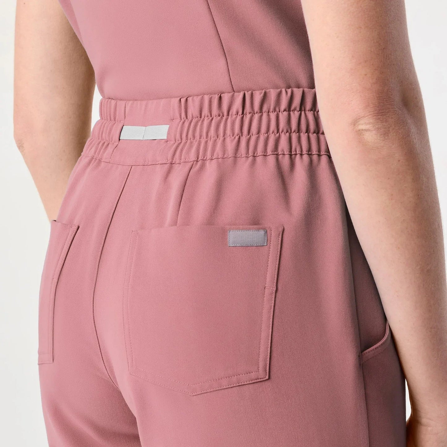 Women's High Waisted Scrub Pants - Mauve
