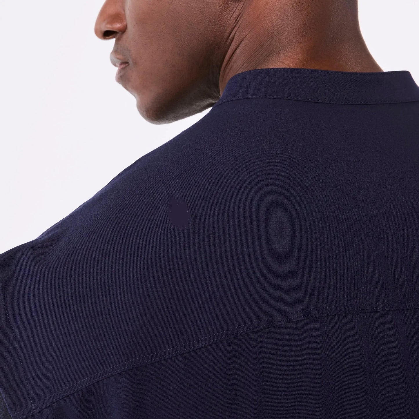 Men's Oversized Scrub Top - Navy