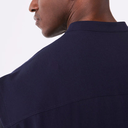 Men's Oversized Scrub Top - Navy