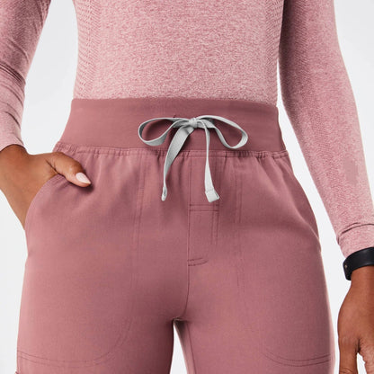 Women's High Waisted Isabel Wide Leg Scrub Pants - Mauve