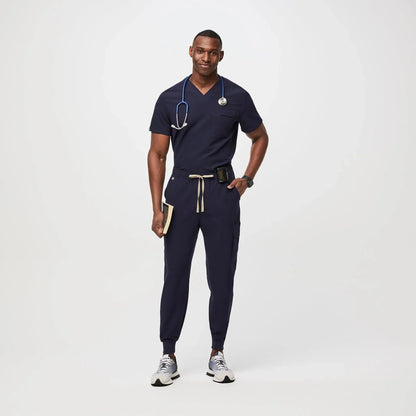 Men's Cargo Utility Jogger Scrub Pants - Navy