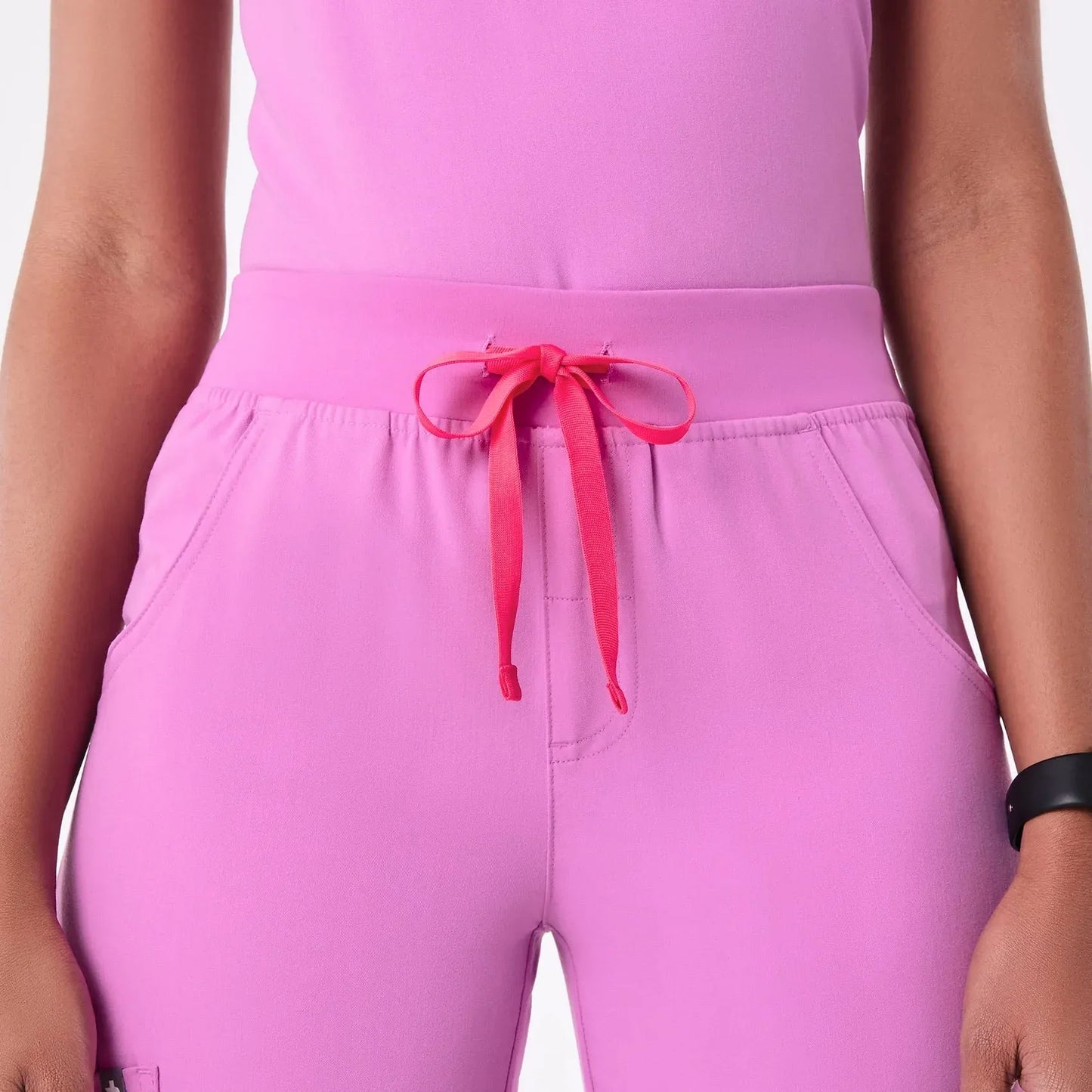 Women's Cargo Scrub Pants- Pink Cloud