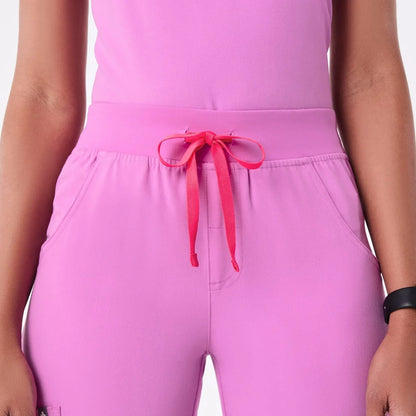 Women's Cargo Scrub Pants- Pink Cloud
