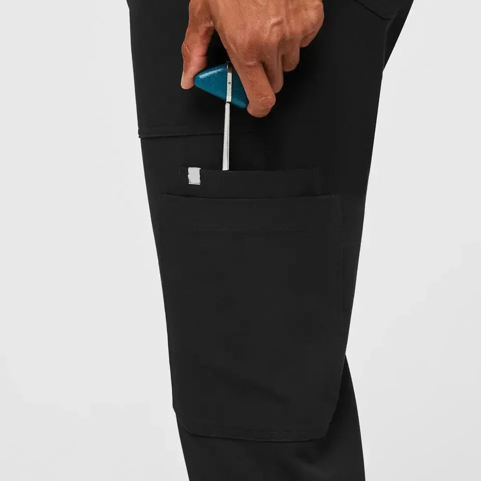 Men's Cairo Cargo Scrub Pants - Black