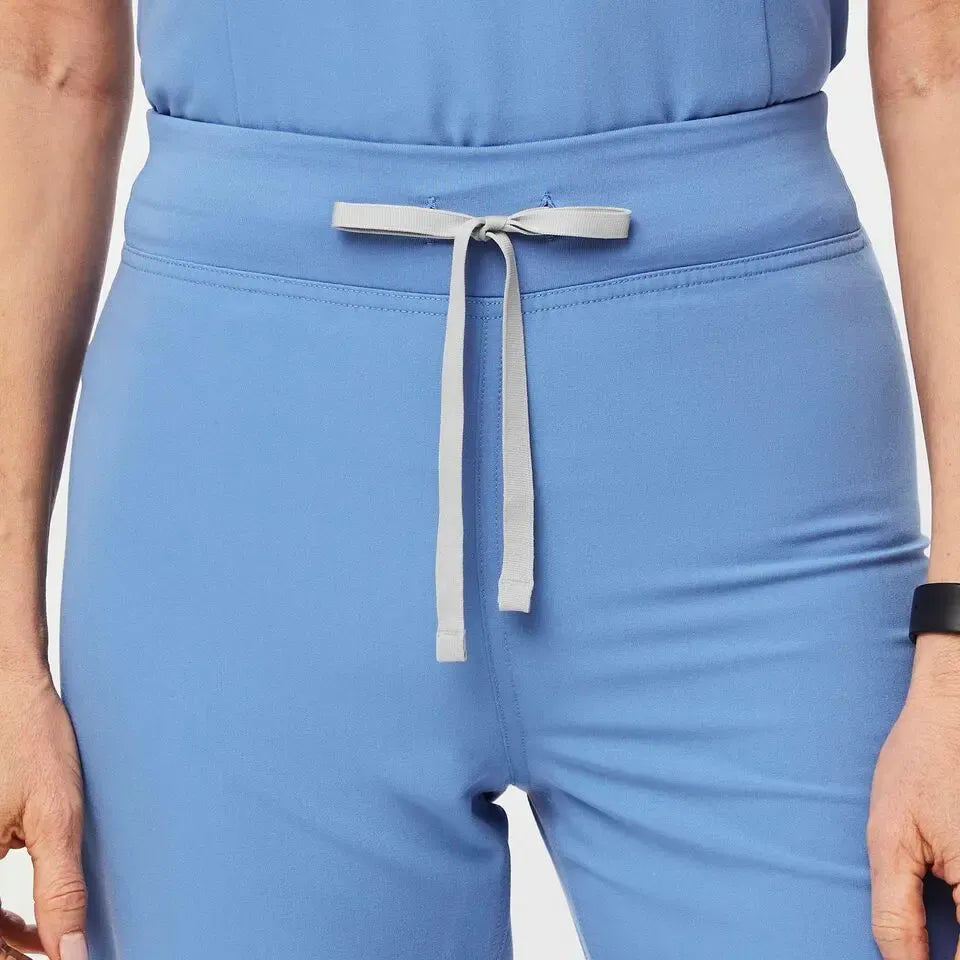 Women's High Waisted Scrub Pants - Ceil Blue