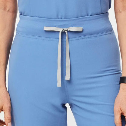 Women's High Waisted Scrub Pants - Ceil Blue