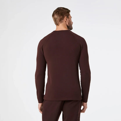 Men's Waffle Longsleeve Underscrub - Espresso