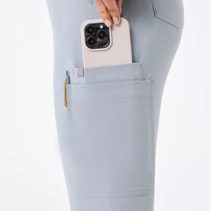 Women's High Waisted Relaxed Jogger Scrub Pants - Dusty Blue