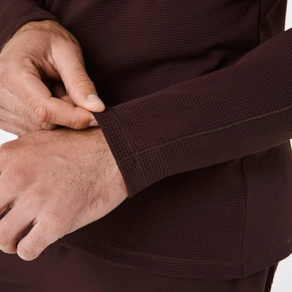 Men's Waffle Longsleeve Underscrub - Espresso