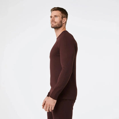 Men's Waffle Longsleeve Underscrub - Espresso