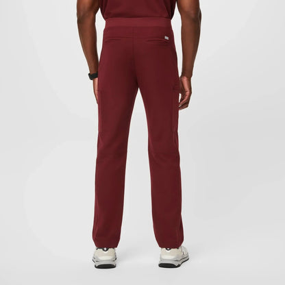 Men's Cargo Scrub Pants - Burgundy