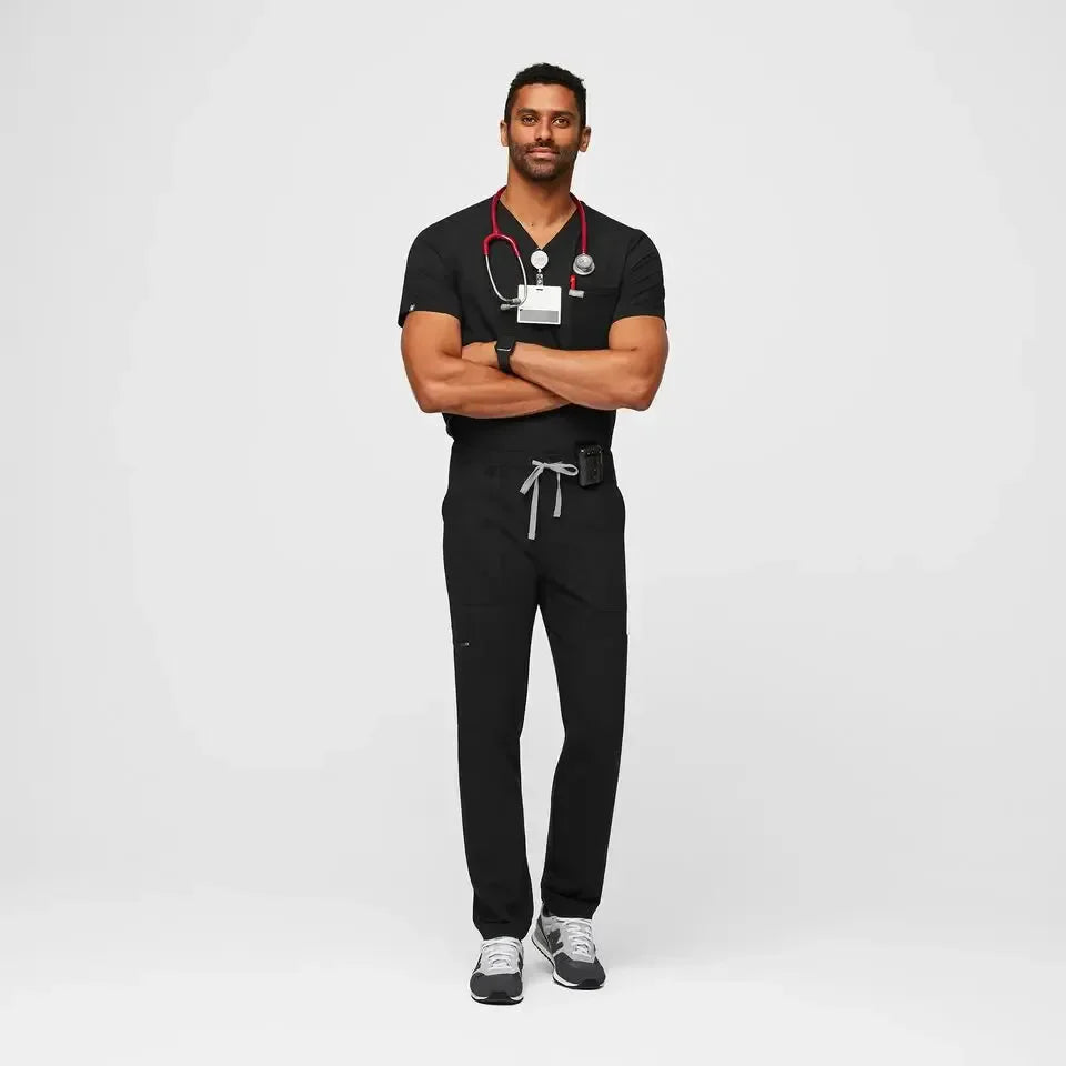 Men's Cairo Cargo Scrub Pants - Black