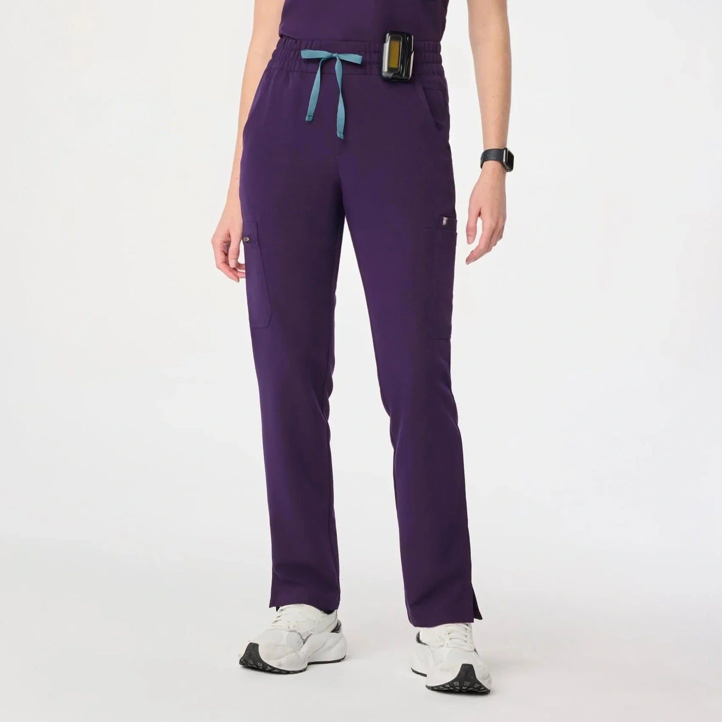 Women's High Waisted Scrub Pants - Purple Jam