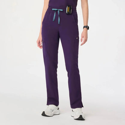 Women's High Waisted Scrub Pants - Purple Jam