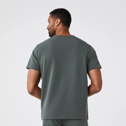Men's  Three-Pocket Scrub Top - Bonsai
