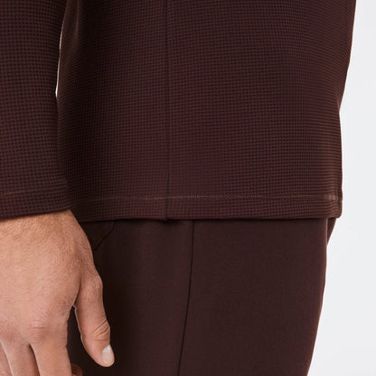 Men's Waffle Longsleeve Underscrub - Espresso