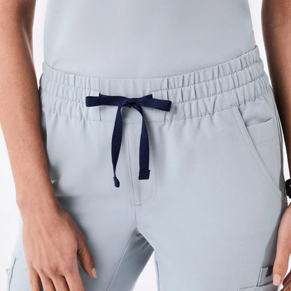 Women's High Waisted Relaxed Jogger Scrub Pants - Dusty Blue