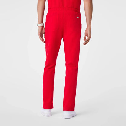 Men's Cargo Scrub Pants - Pop Red