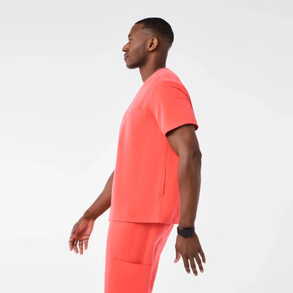 Men's Three-Pocket Scrub Top- Fireside