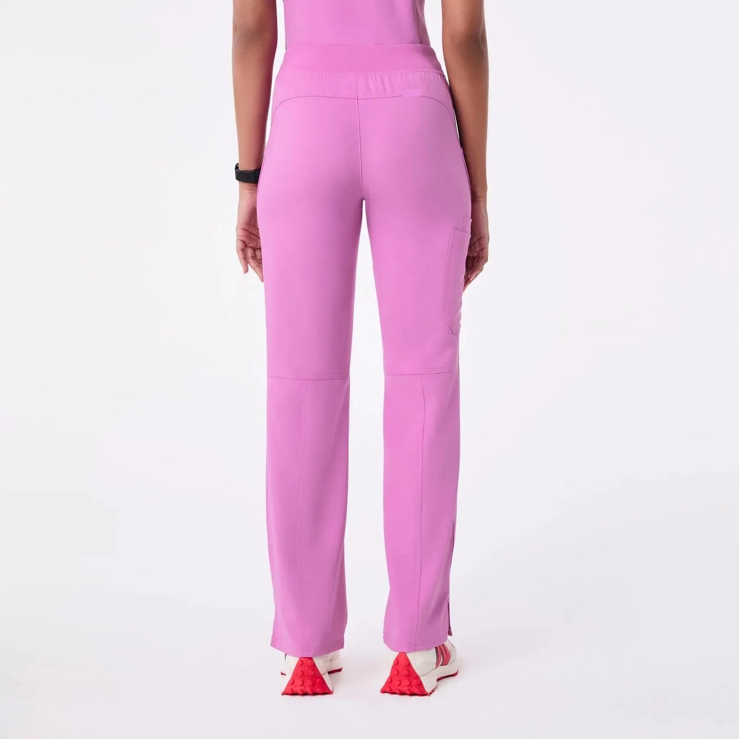 Women's Cargo Scrub Pants- Pink Cloud