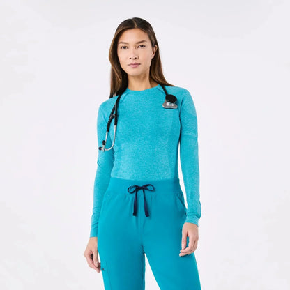 Women's  Seamless Longsleeve Underscrub - Teal