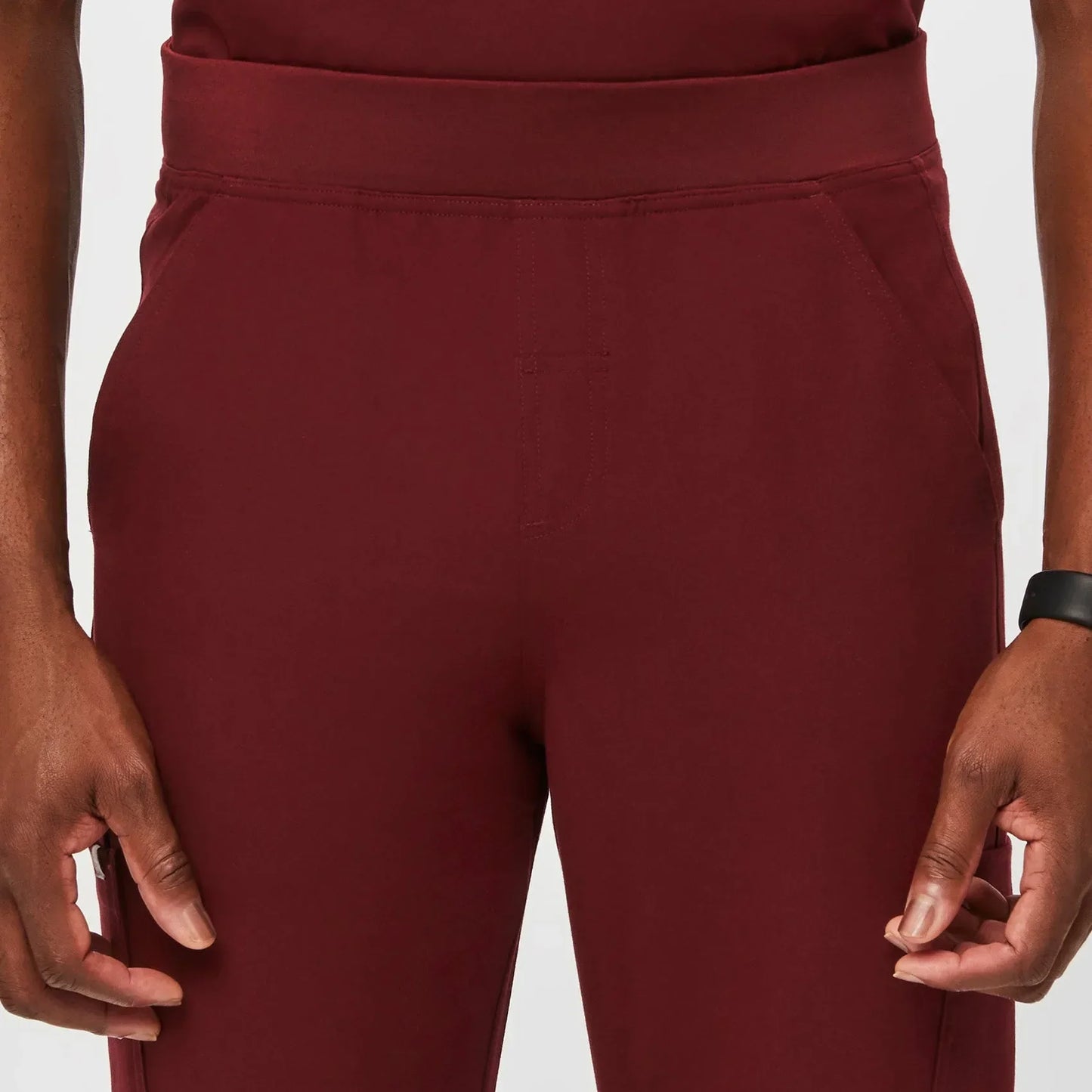 Men's Cargo Scrub Pants - Burgundy