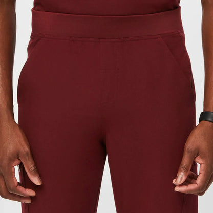 Men's Cargo Scrub Pants - Burgundy