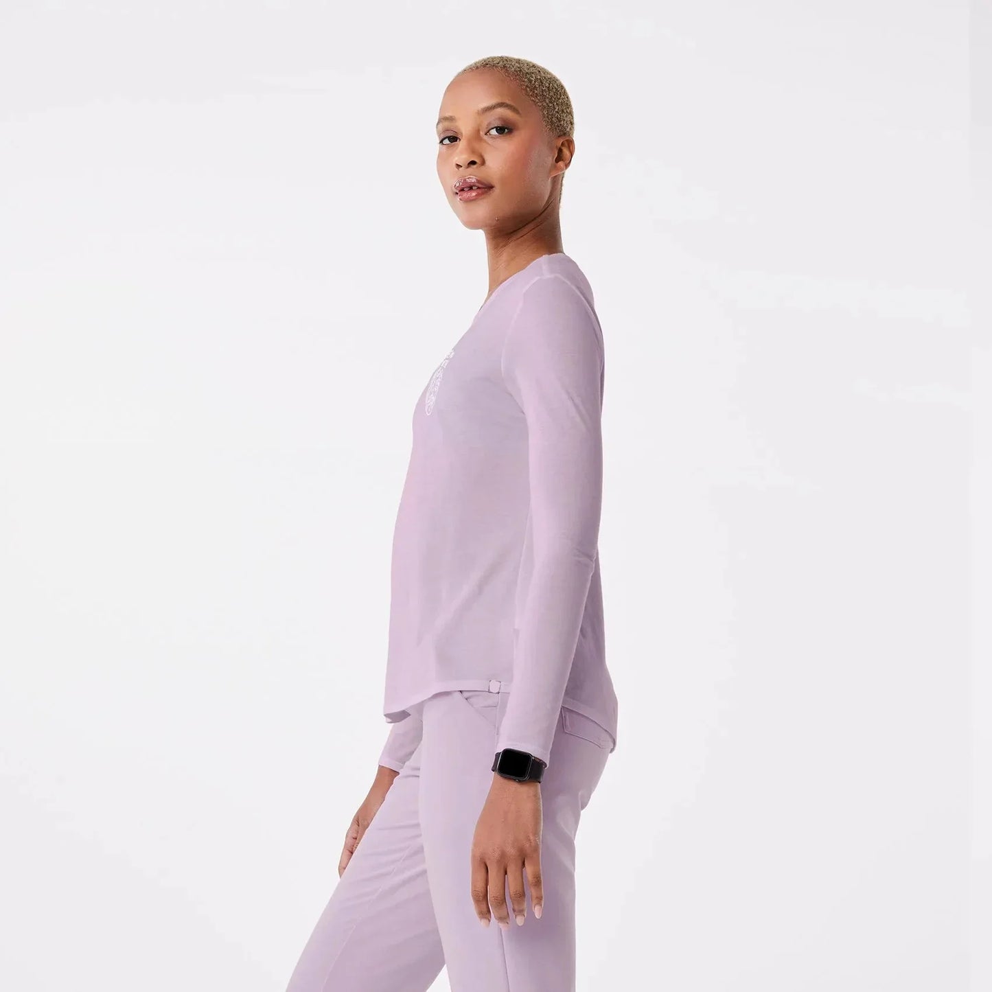 Women's Heart Supersoft Longsleeve Underscrub - Lavender Haze