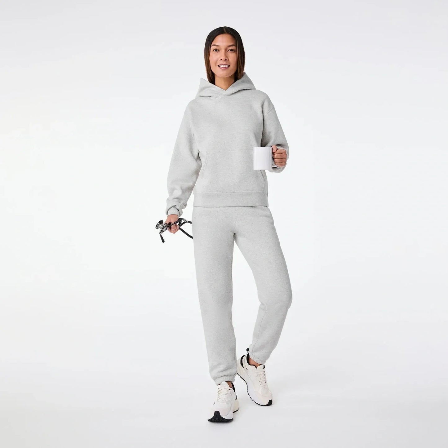 Women's Off-Shift Hoodie Sweatshirt - Heather Grey
