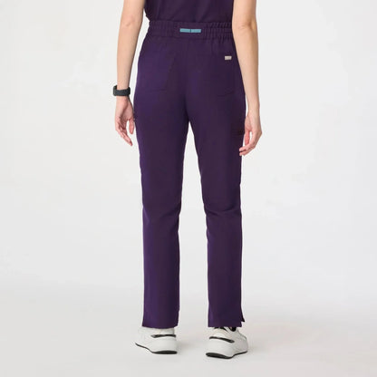 Women's High Waisted Scrub Pants - Purple Jam