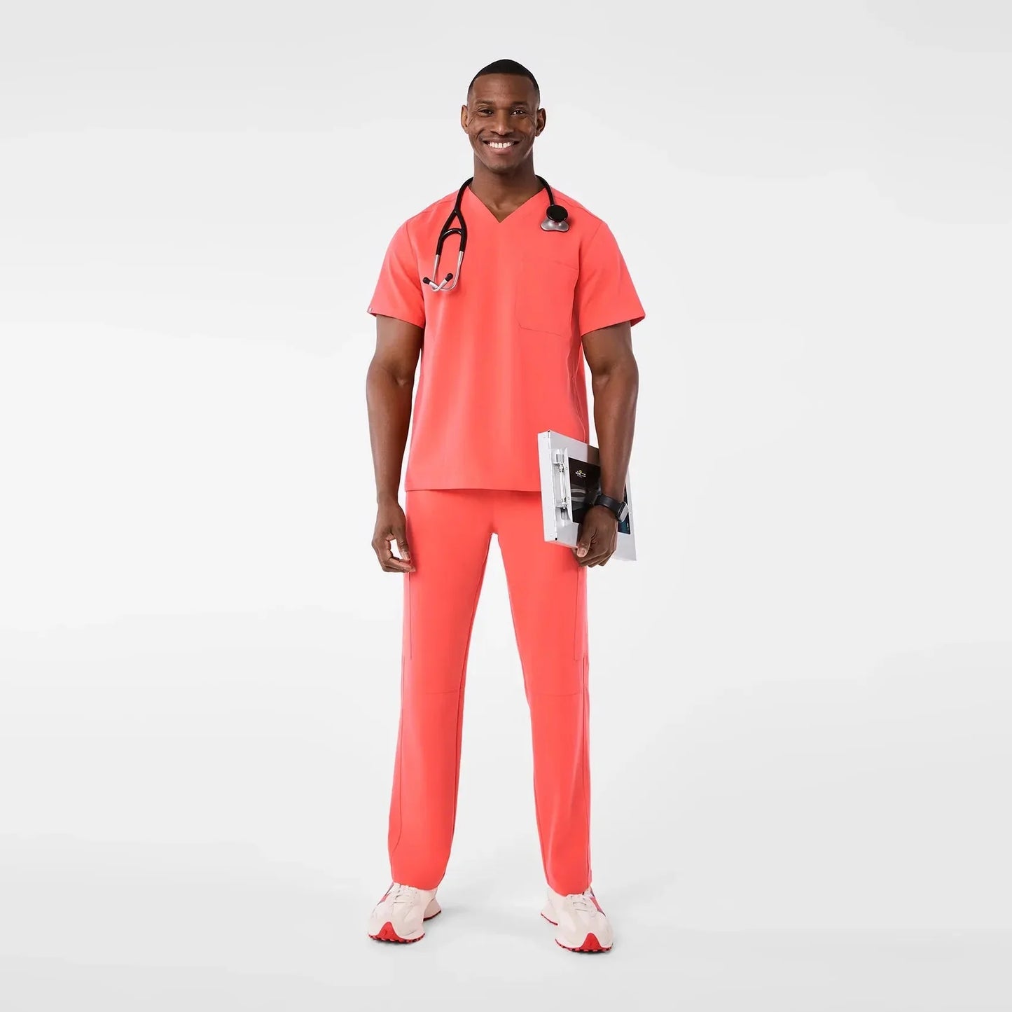 Men's Three-Pocket Scrub Top- Fireside