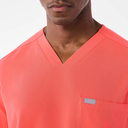 Men's Three-Pocket Scrub Top- Fireside