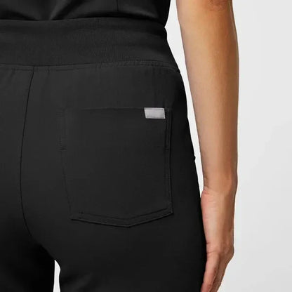 Women's High Waisted  Jogger Scrub Pants - Black