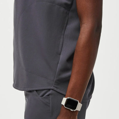 Women's Oversized Scrub Top& - Charcoal