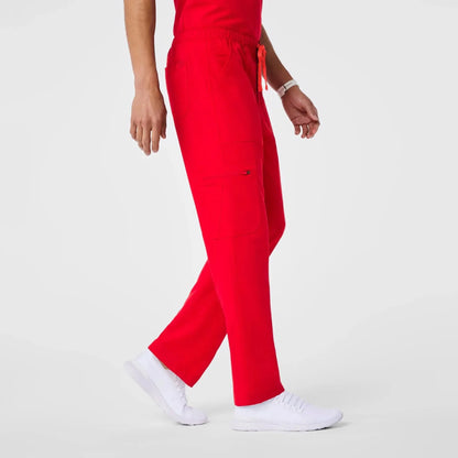 Men's Cargo Scrub Pants - Pop Red