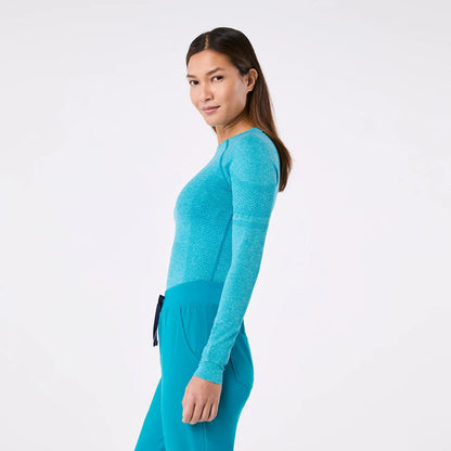 Women's  Seamless Longsleeve Underscrub - Teal