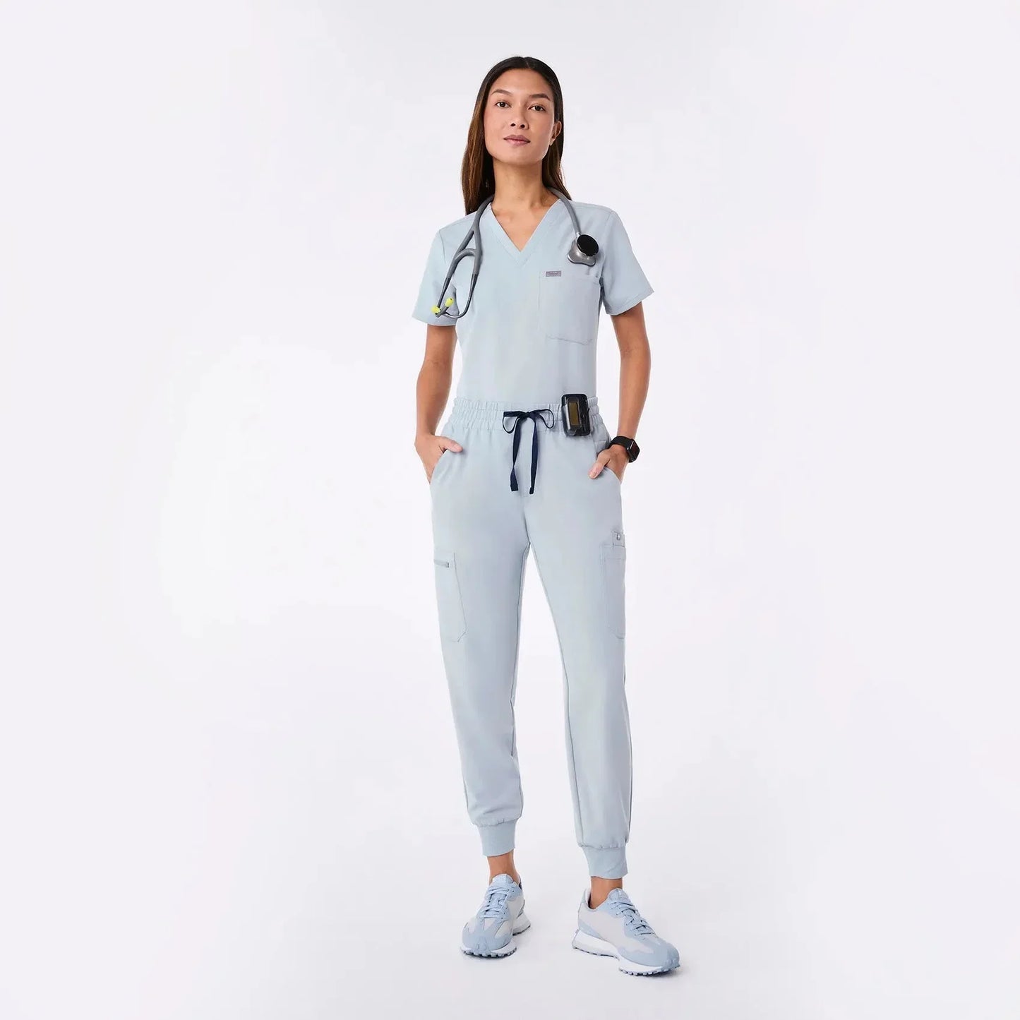 Women's Relaxed Jogger Scrub Pants - Dusty Blue