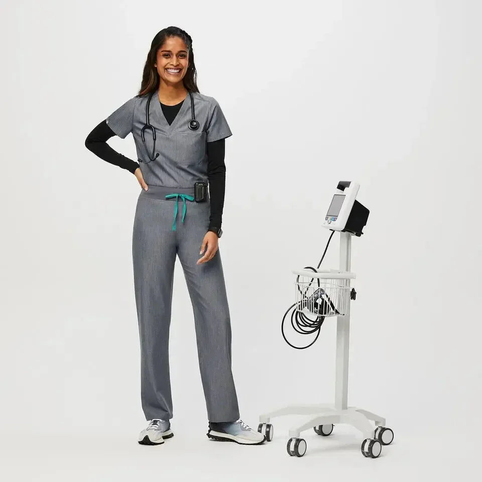 Women's High Waisted Scrub Pants - Graphite