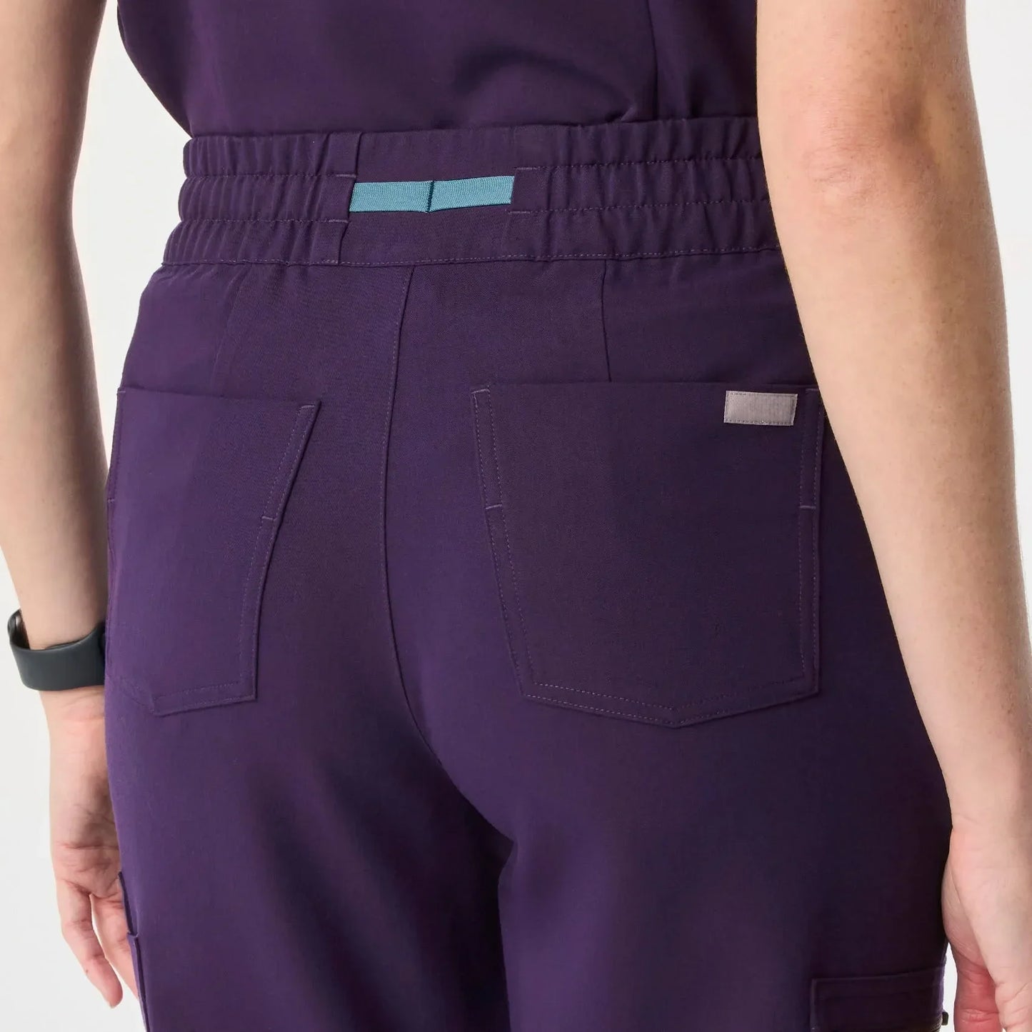 Women's High Waisted Scrub Pants - Purple Jam