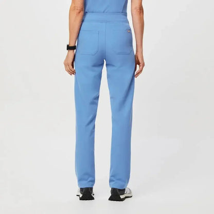 Women's High Waisted Scrub Pants - Ceil Blue