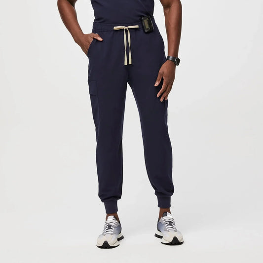 Men's Cargo Utility Jogger Scrub Pants - Navy