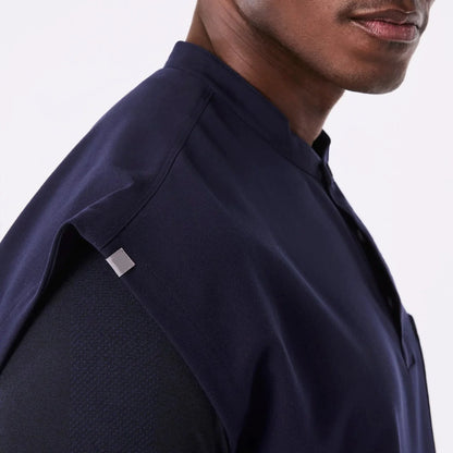 Men's Oversized Scrub Top - Navy